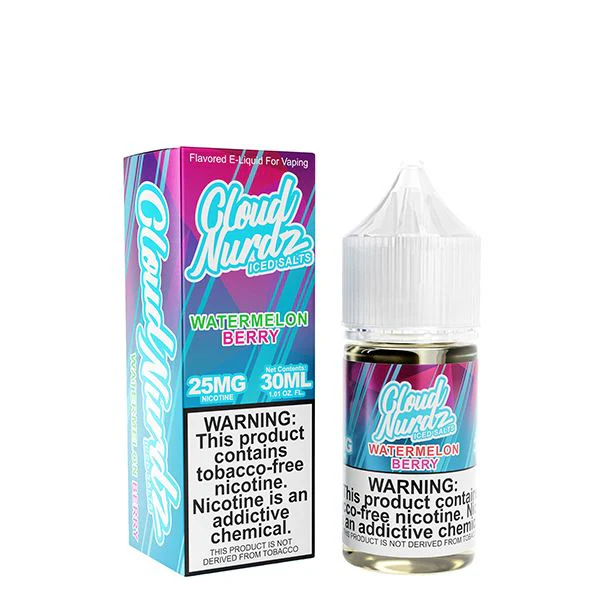 Iced Watermelon Berry by Cloud Nurdz TFN Salts E-Liquid 30ml