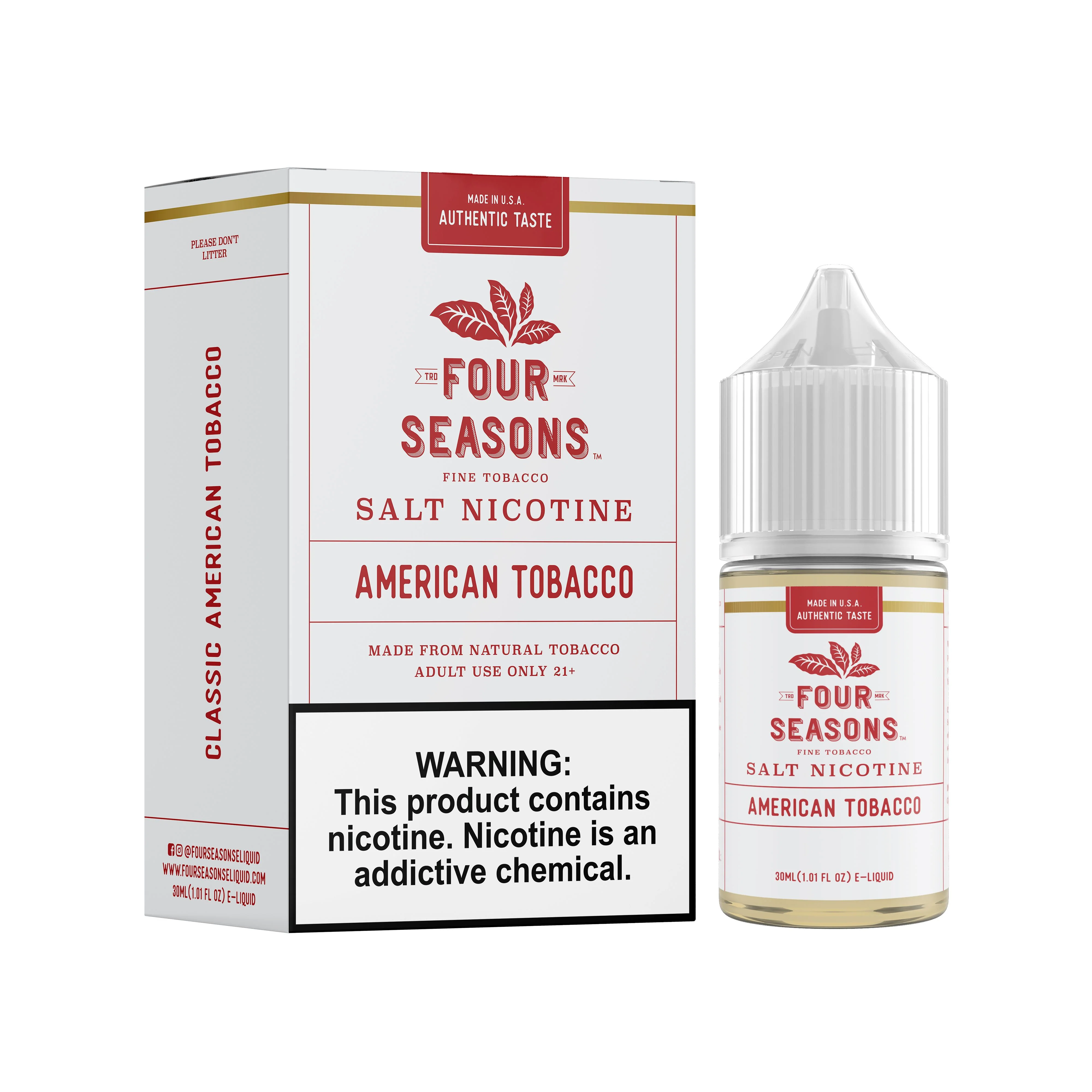 American Tobacco by Four Seasons Salts 30ML