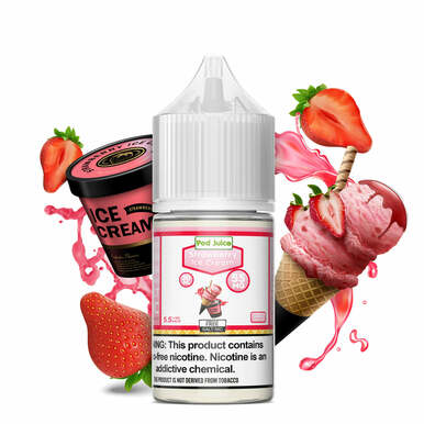 Strawberry Ice Cream by Pod Juice Salts Series 30ml