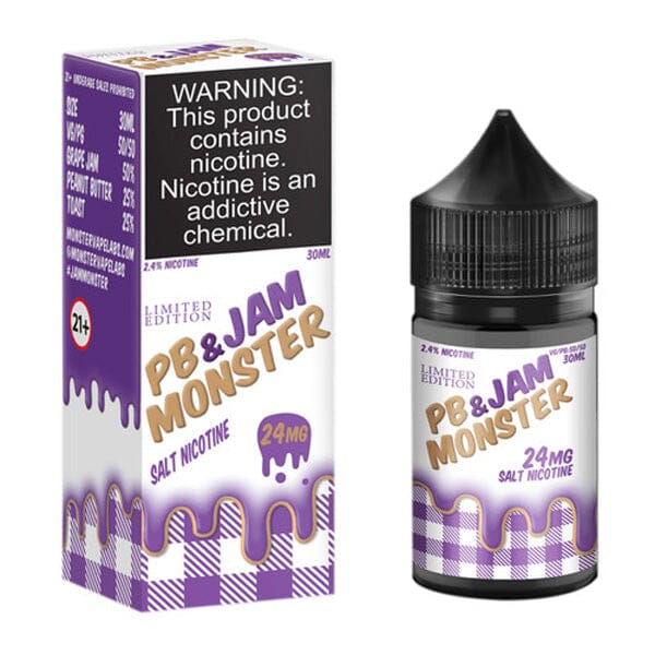 PB & Jam Grape by Jam Monster Salt Nicotine 30ml