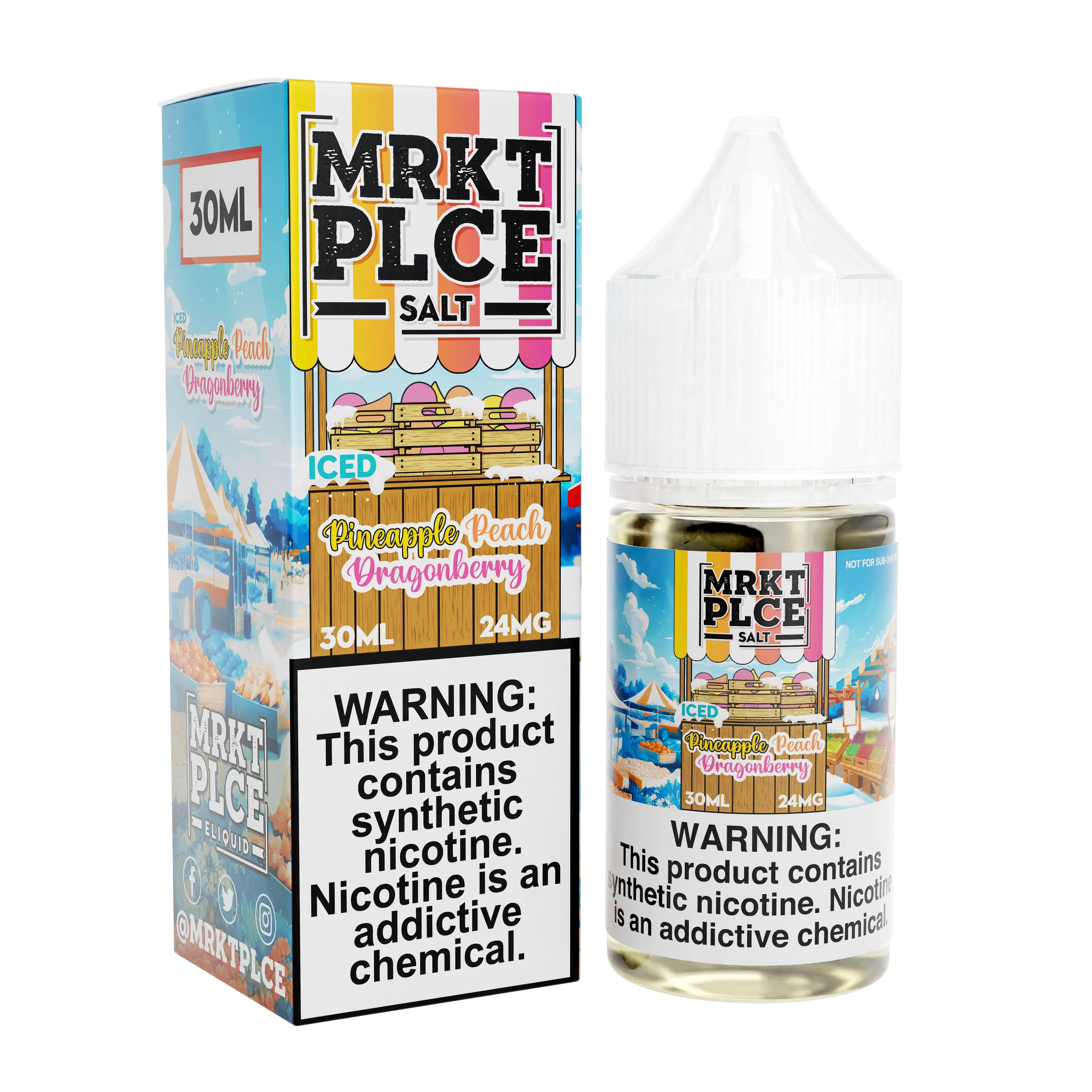 Iced Pineapple Peach Dragonberry by MRKT PLCE SALT 30ml