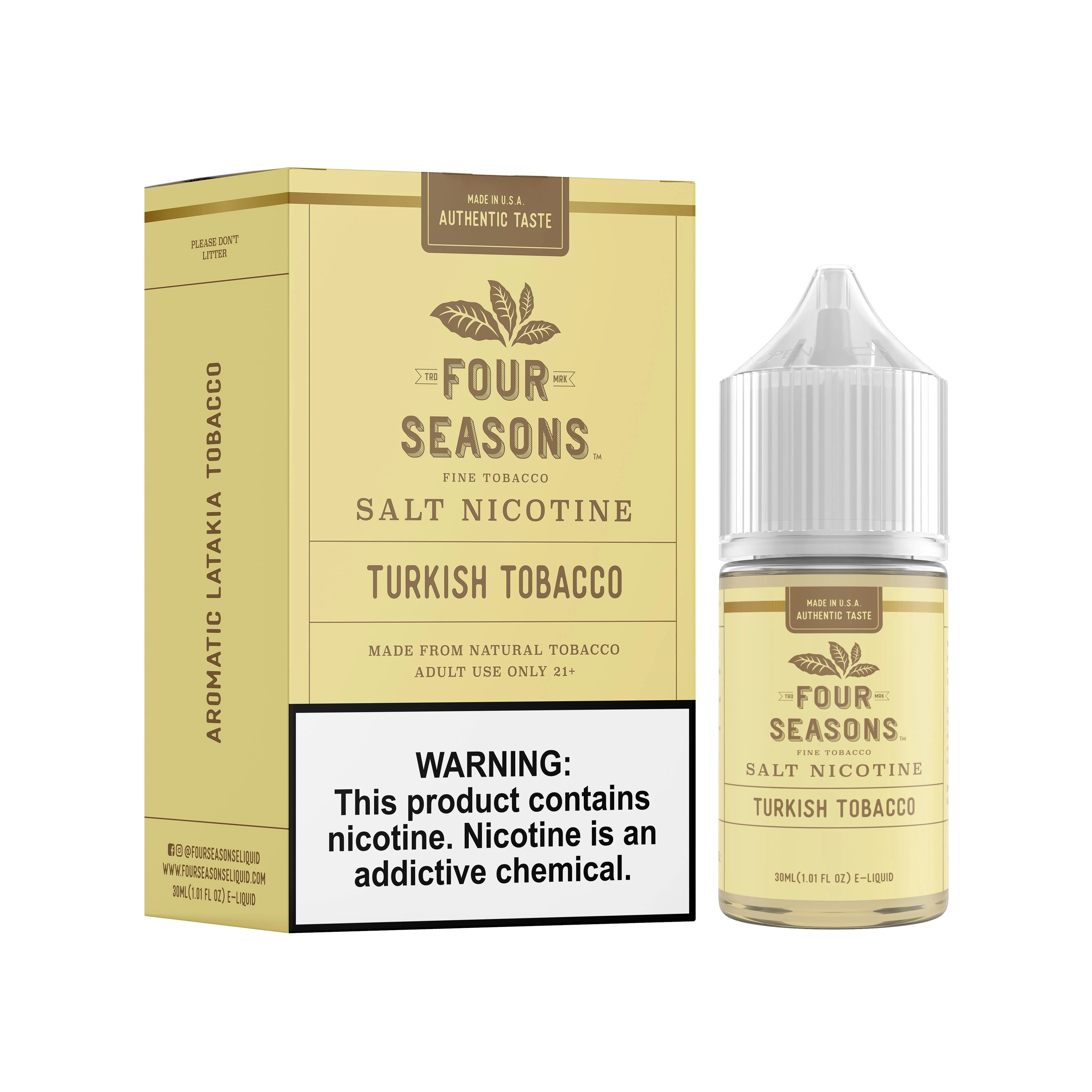 Turkish Tobacco by Four Seasons Salt 30ML
