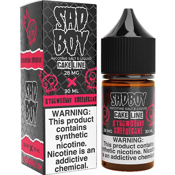 Strawberry Cheesecake by Sadboy Salt Series E-Liquid 30mL (Salt Nic)
