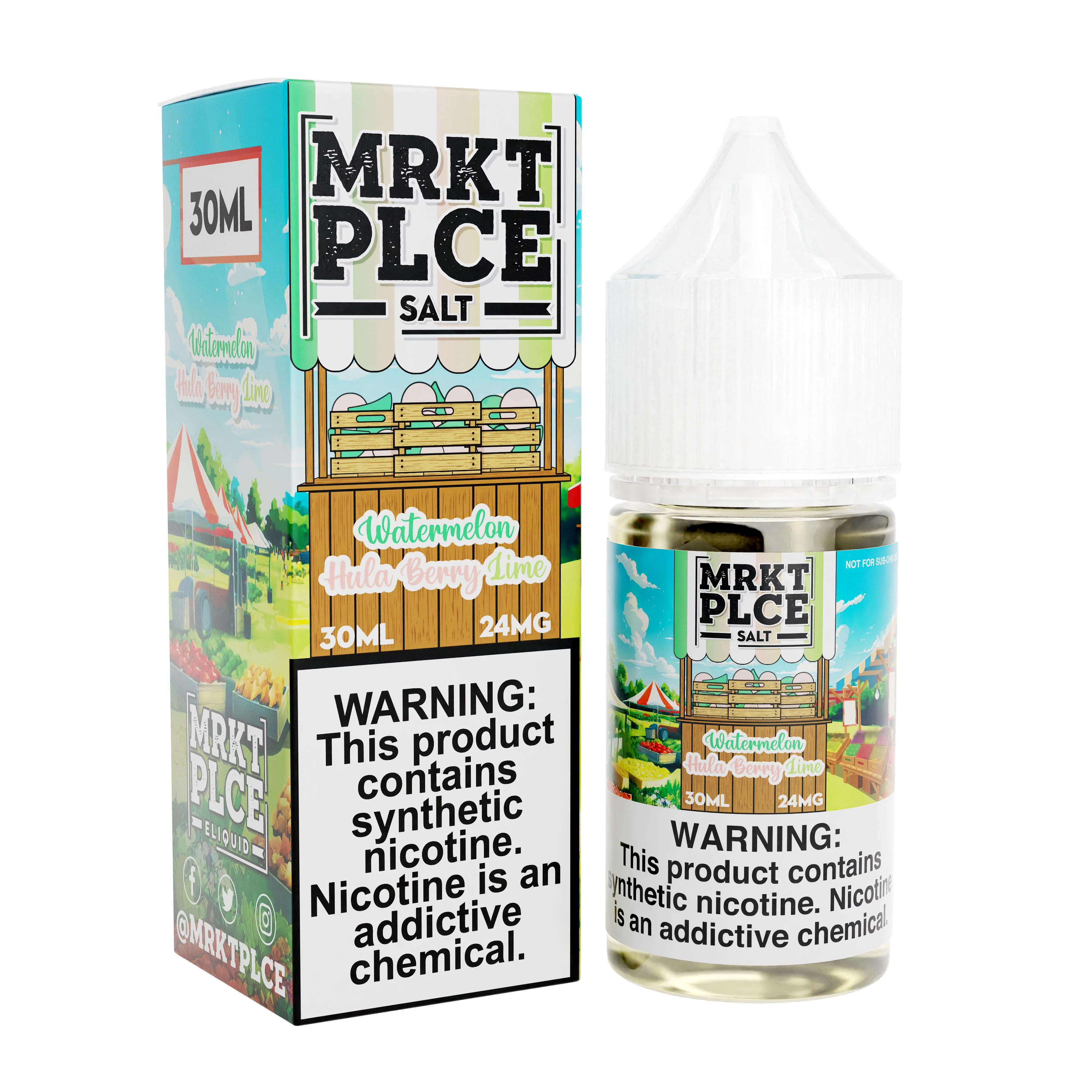 Watermelon Hulaberry Lime by MRKT PLCE SALT 30ML