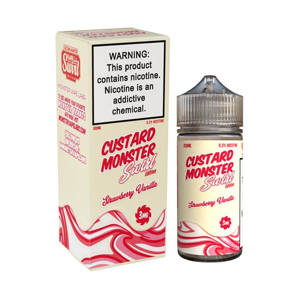 Strawberry Vanilla by Custard Swirl Monster 100mL