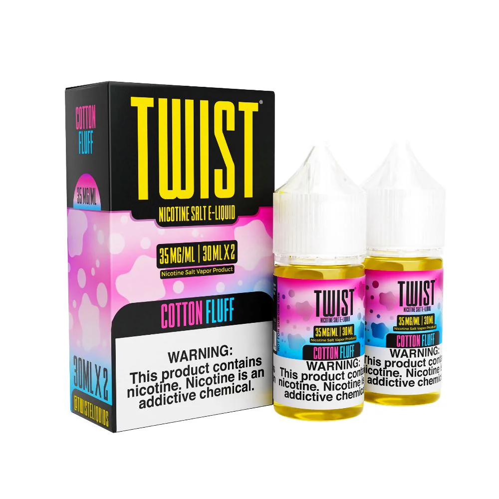 Cotton Fluff | Twist Salts Series E-Liquid | x2-30mL