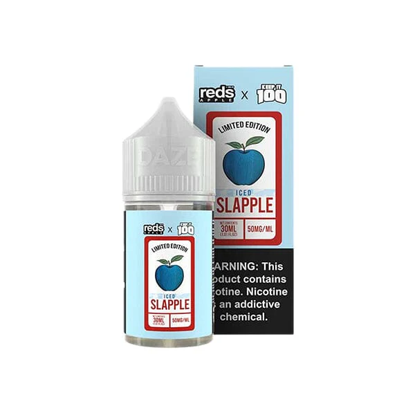 Slapple Iced by 7Daze Reds x Keep It 100 Salt Series | 30mL