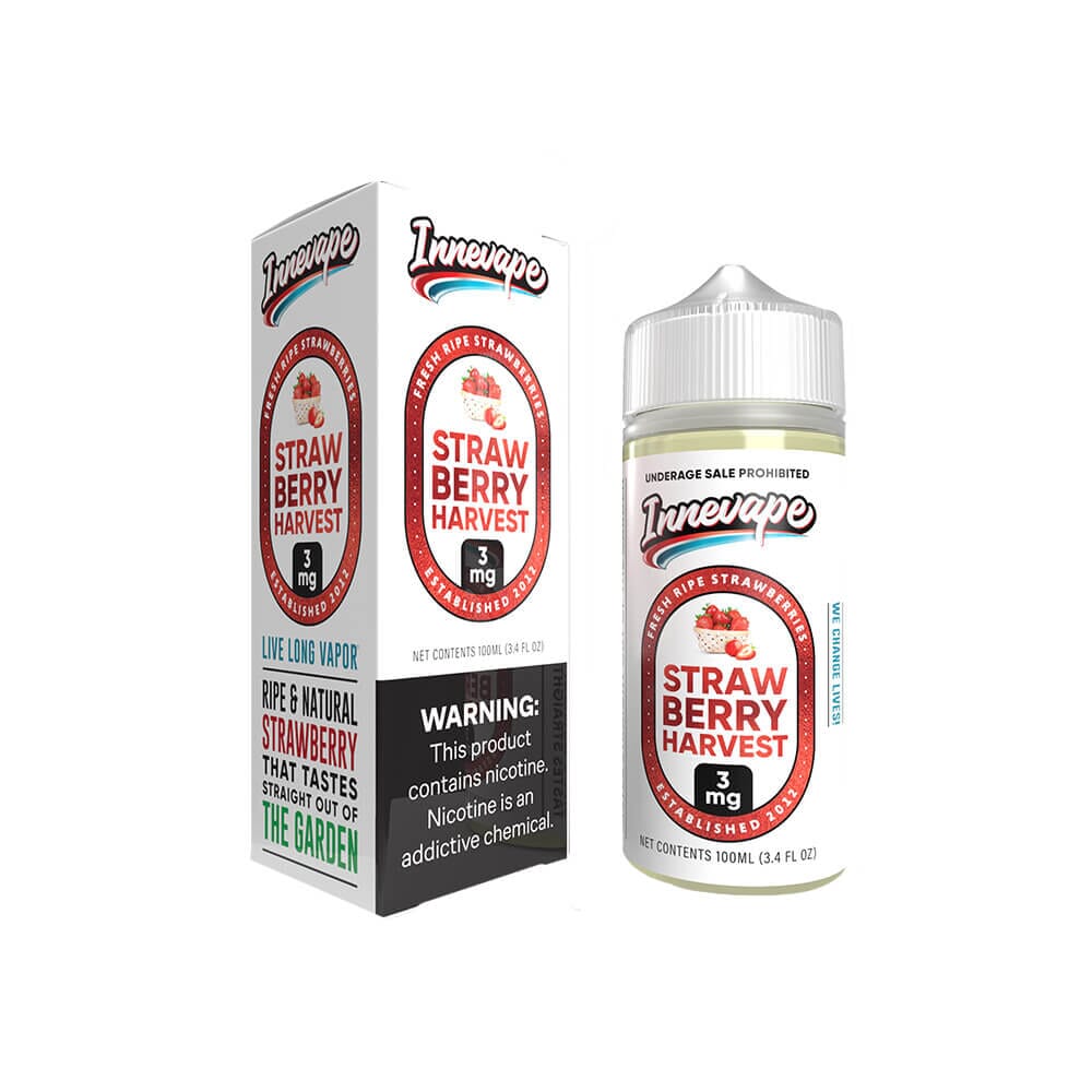 Strawberry Harvest by Innevape Series E-Liquid 100mL (Freebase)