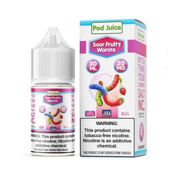 Sour Fruity Worms Pod Juice TFN Salts 30mL