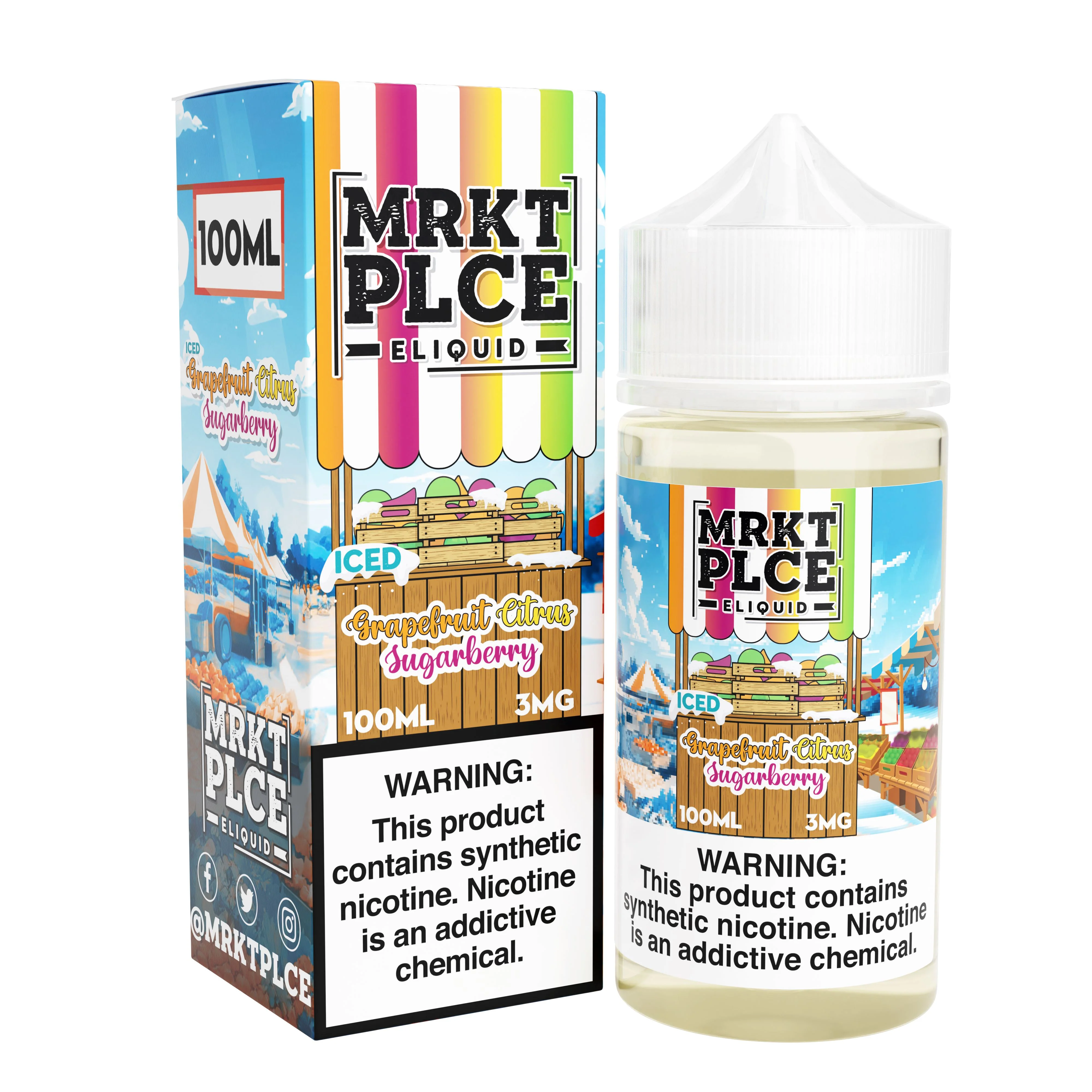 Iced Grapefruit Citrus Sugarberry by MRKT PLCE 100ML