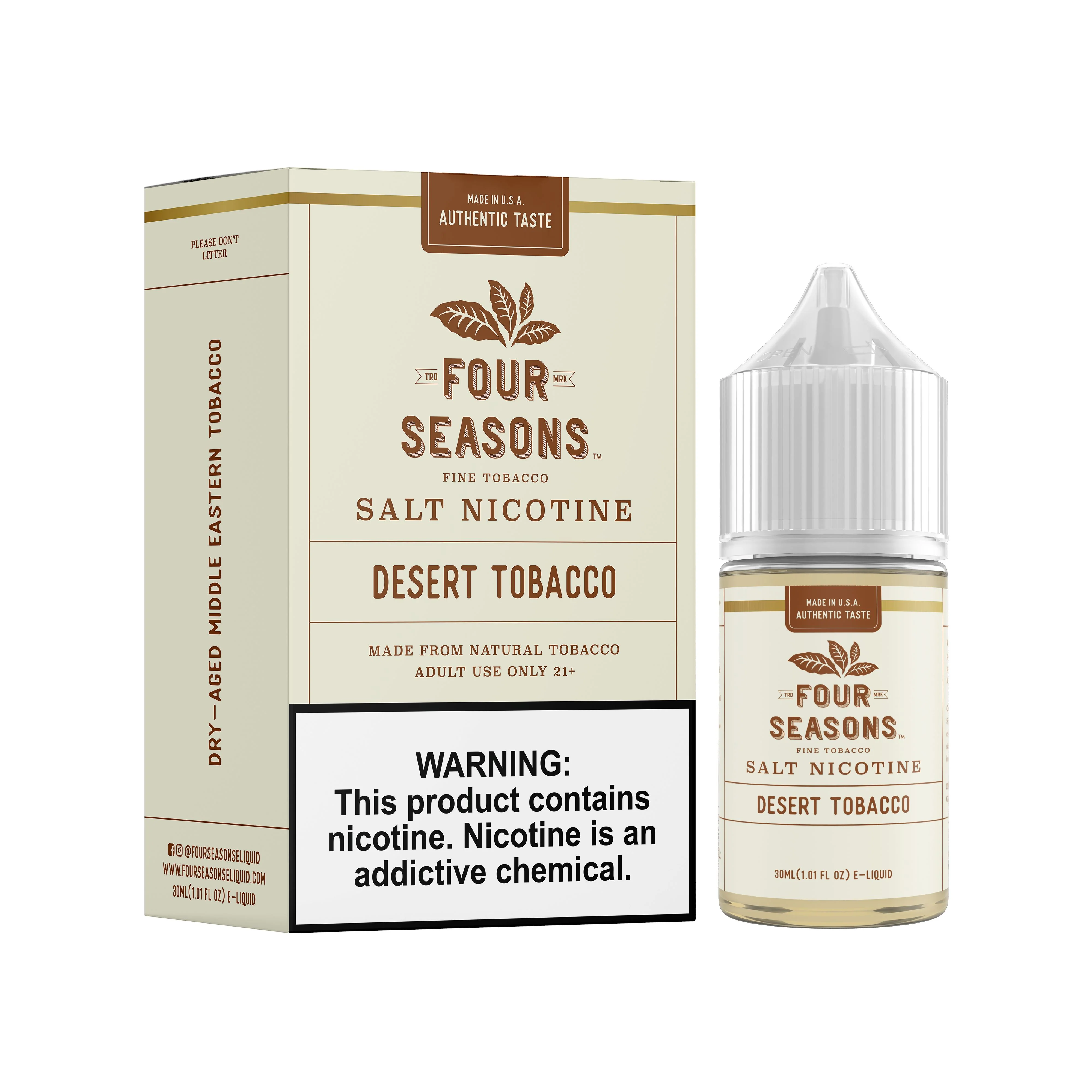 Desert Tobacco by Four Seasons Salt 30ML