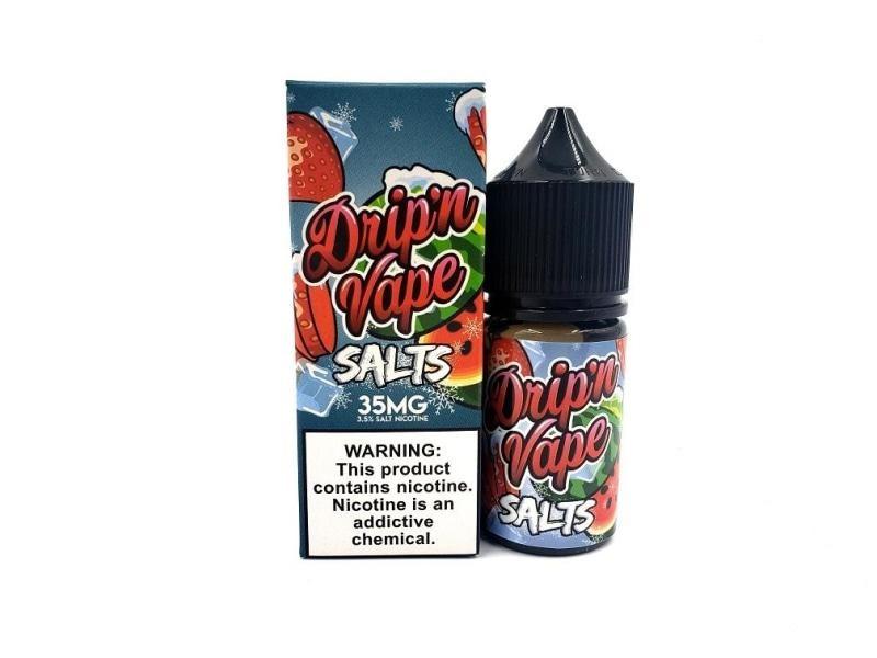 DRIP N VAPE SALTS | Strawberry Melon on Ice 30ML eLiquid
